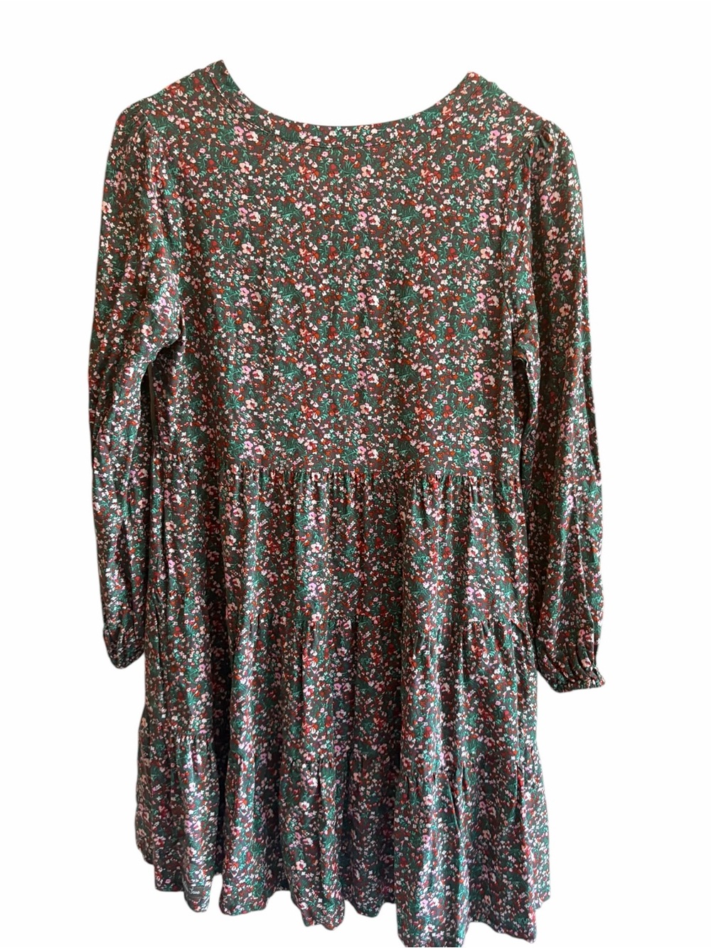 MATILDA JANE Brown Floral Bohemian Tiered Cottagecore Dress - Picture 3 of 5